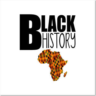 Black History Africa Kente Design Posters and Art